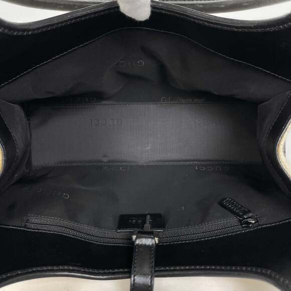 Gucci Jackie Line Shoulder Bag, Handbag, Fabric, Ivory, Black, 0021068, Women's - Picture 8 of 8